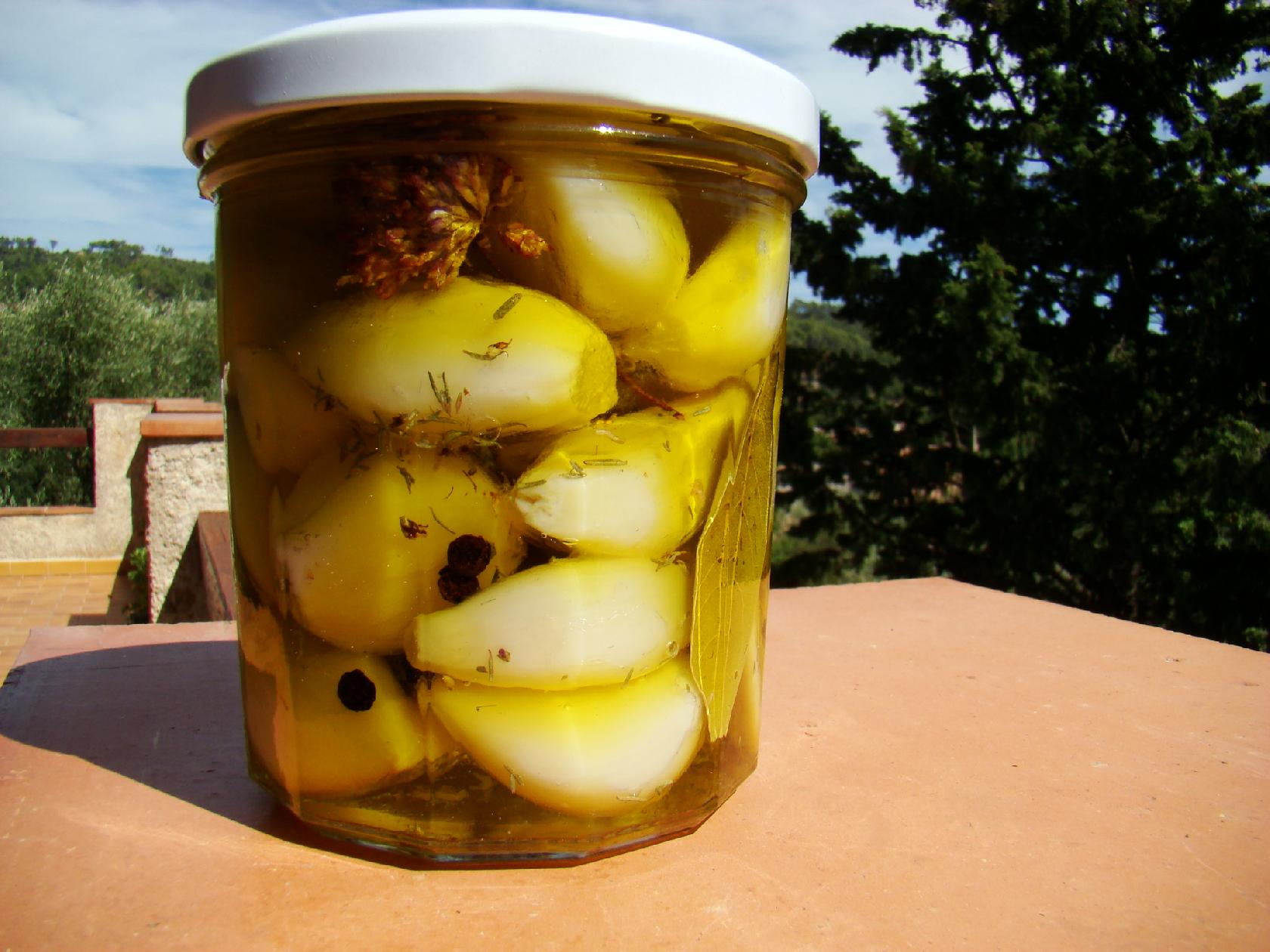 Aïl conservé sous huile d'olive (amuse gueule) - La Cachina